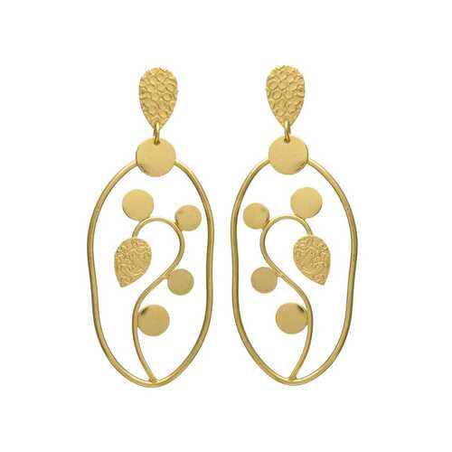 Golden Leaf Earring set