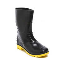Industrial Safety Gumboots - Black, Available In Various Sizes | Unisex Design For All-season Foot Protection