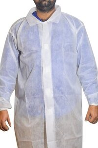 White Disposable Coverall Suit - Non-woven Material, 36 Inch Length, Waterproof, Unisex Design | Maximum Protection For Industrial Use, Durable And Reliable With Warranty