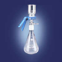 All Glass Filter Holder - Durable Transparent Glass, Customizable Size, Industrial Laboratory Use, Warranty Included