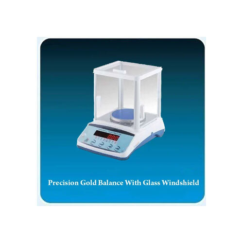 Precision Gold Balance With Glass Windshield