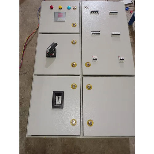 Single Phase Control Panel - 440V Voltage, Mild Steel Material | IP65 Protection Level, White Painted Finish, High Standard Automation Grade