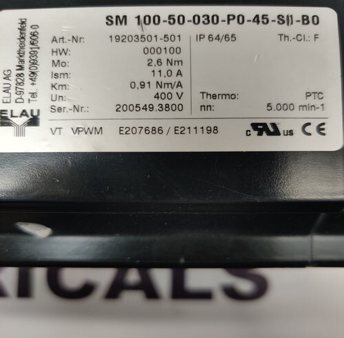 ELAU AG SM 100-50-030-P0-45-S1-B0 SERVO MOTOR