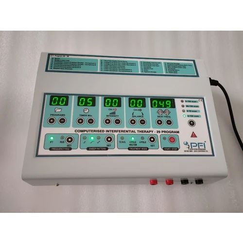 29 Program Computerised Interferential Therapy Machine Age Group: Adults