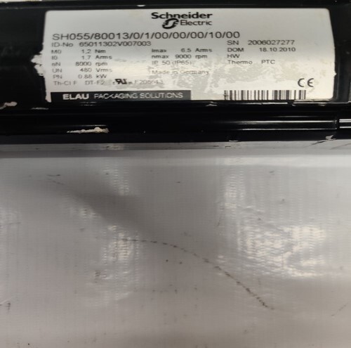 SCHNEIDER SH055/80013/0/1/00/00/00/10/00 SERVO MOTOR