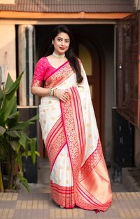 Cotton silk saree  Zair cotton silk saree