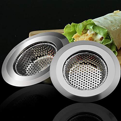 Mitsico 11.5 CM Kitchen Sink Strainer Heavy-Duty Stainless-Steel Drain Basin Basket Filter Jali