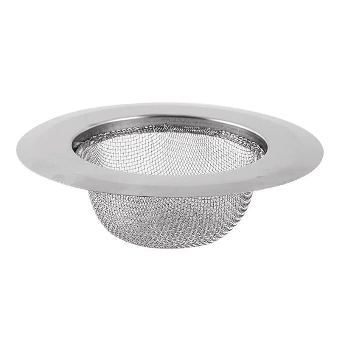 Mitsico Kitchen Sink Strainer Heavy-Duty Stainless-Steel Drain Basin Basket Filter Stopper Drainer Jali Pack of 1