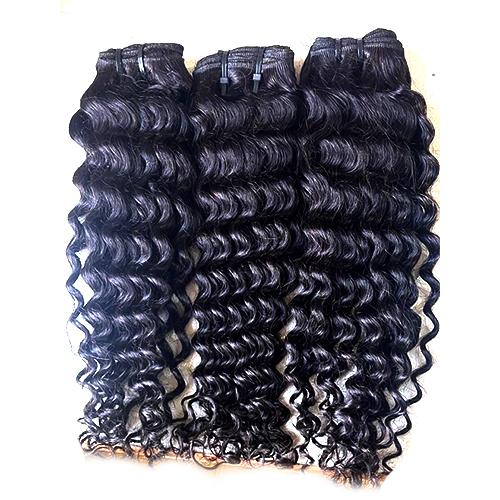 Virgin Steam Processed Deep wave Human Hair Extensions