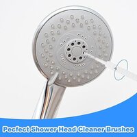 hower Head Cleaning Brush, Anti-Clogging Shower Head Cleaner Tool Small Crevice Cleaning Brushes Picks Multifunctional Hole Cleaning Brush with Nylon Bristle Non-Slip Handle