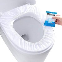 Toilet Mats, Travel Cushion Paper - Pvc Plastic, Single Cavity Design, White Color | Portable Disposable, Clean And Hygienic Solution For Everyone