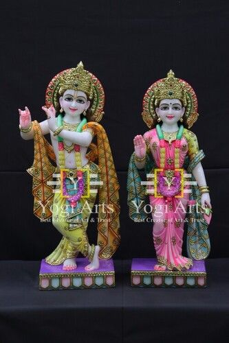 Marble Radha Krishna Statue