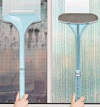 Heria Multifunctional Window Mesh Screen Cleaner, Window Screen Cleaning Wiper Long Handle Washing Equipment, Detachable Window Cleaner Tool (multi-color (one Side)