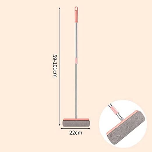 K.B. SALES Microfiber Flat Floor mop Rotatable Cleaning Brush Glass Wiper Window Cleaner Floor Cleaning Car Glass Cleaning Scraper Dust Mop Scrubbing Mop for Floor Pocha (Multi Color)