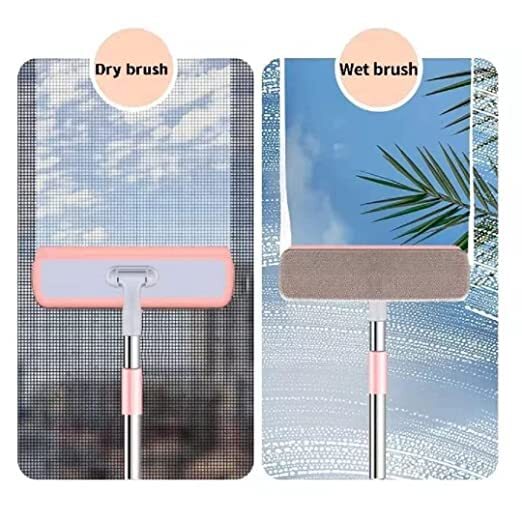 K.B. SALES Microfiber Flat Floor mop Rotatable Cleaning Brush Glass Wiper Window Cleaner Floor Cleaning Car Glass Cleaning Scraper Dust Mop Scrubbing Mop for Floor Pocha (Multi Color)