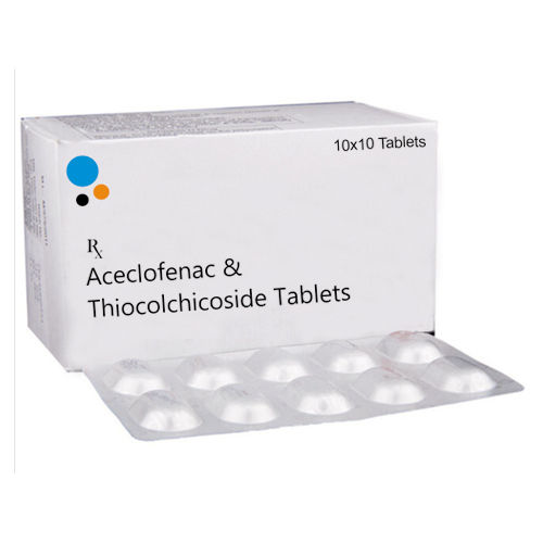 Aceclofenac And Thiocolchicoside Tablets Age Group: Adult