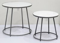 Set Of 2 Round Furniture Stool - Assembly: No Assembly Required