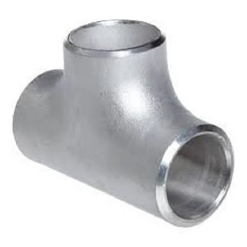 SS Pipe Tees - Stainless Steel, Silver Color | Warranty Included, Durable Design for Seamless Fluid Transport