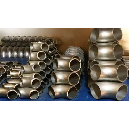 Duplex Stainless Steel Pipe Fitting - Round Section, Silver Finish | Durable Stainless Steel Material for Reliable Performance