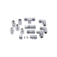 Instrumentation Union Fittings - Stainless Steel, Various Sizes Available, Silver Finish