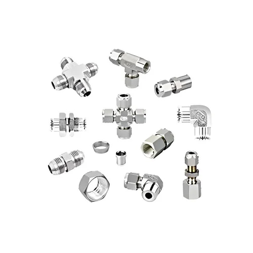 Stainless Steel 316 Tube Fittings - Grade 316, Various Sizes Available | Sleek Silver Finish, Durable Material