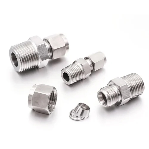 Stainless Steel Double Ferrule Union - Stainless Steel | Different Sizes Available, Silver Color for Versatile Application