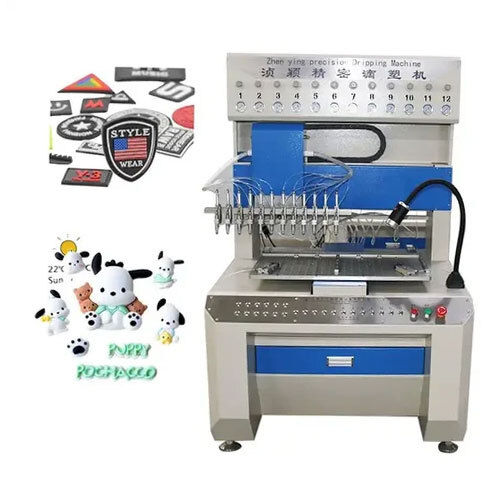 Silicone Heat Transfer 3D Sticker And Label Molding Machine For Clothing Custom Logo