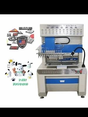 Semi Automatic Silicone Heat Transfer 3D Sticker And Label Molding Machine For Clothing Custom Logo