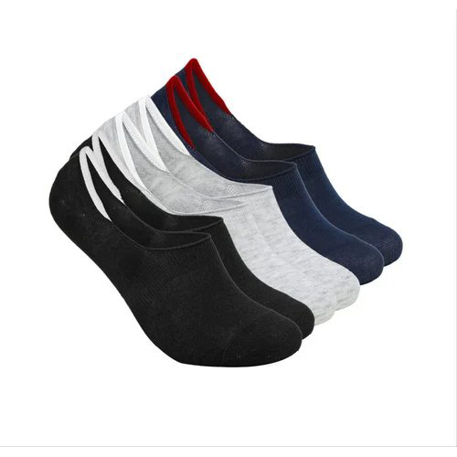 Men Printed Silicon Loafer Socks