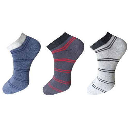 Men Printed Cotton Ankle Socks