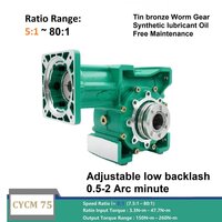 Cycm75 Ultra Precision Worm Gearbox 2 To 5 Arc - Color: See Picture