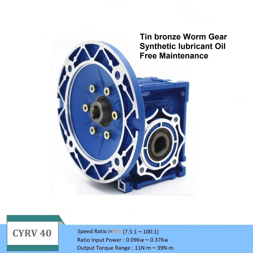 Blue Chenyue Worm Gearbox Reducer Nmrv 040 Cy Series Input 14/11/9Mm Output 18Mm Speed Ratio From 5:1 To 100:1 Free Maintenance