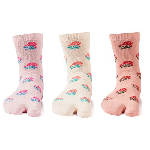 Ladies Cotton Lycra Toe Socks