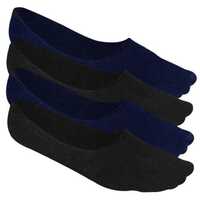 Men's Loafer Socks - Cotton Spandex Blend, Adult Size, Black | Invisible Design, Non-slip Grip, Moisture-wicking, Breathable, Seamless Knit