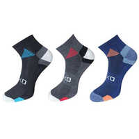 Men's Premium Cotton Ankle Terry Socks - Cotton Material, Adult Size, Black Color | Breathable, Moisture-wicking, Terry Cushioning, Snug Fit