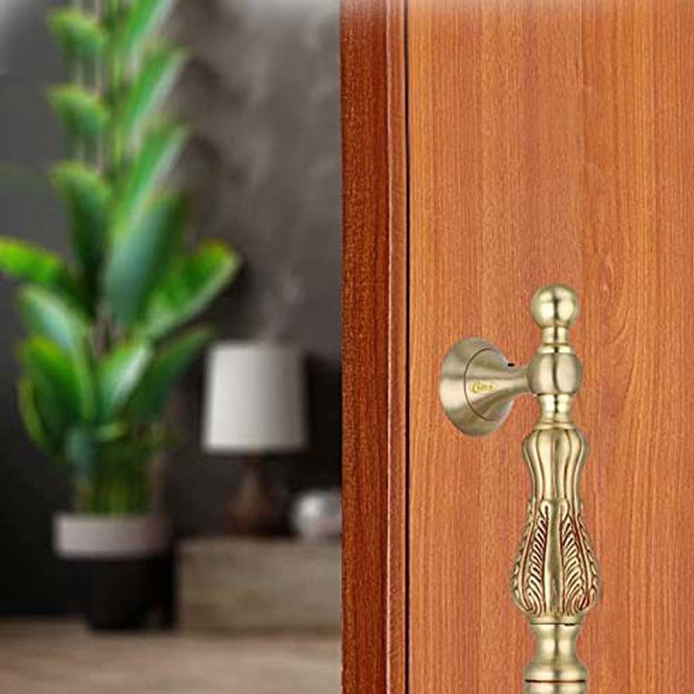Chitra Brass Rome Series Heavy Main Door Pull Handle  (12 Inch, Brush Golden Copper)