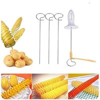 KARDIFF Potato Spiral Cutter, Tornado Potato Spiral Cutter Slicer Chips Kitchen Cooking Maker Tower Chips Making Twist Shredder