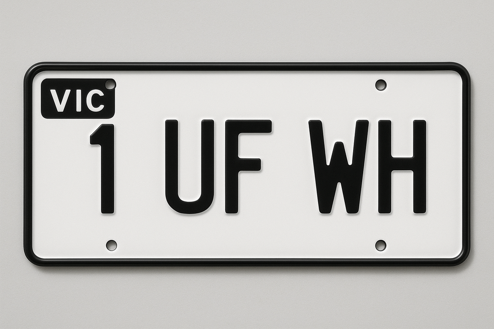 Customized Number Plate - Material: Steel
