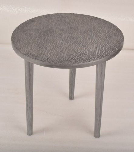 18 Inch Wooden Stool With Antique