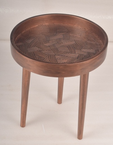 Wooden Stool With Antique