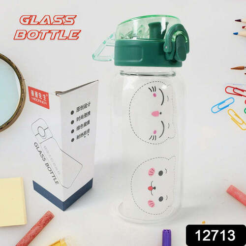 ANTI-LEAK GLASS WATER BOTTLE