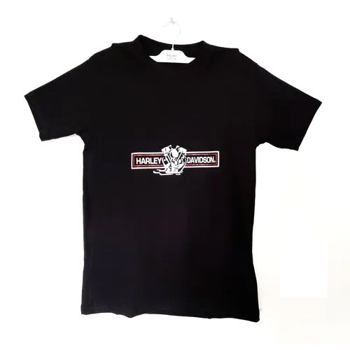 Men Black Half Sleeve T Shirt