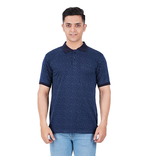 Navy Blue Polo T Shirt