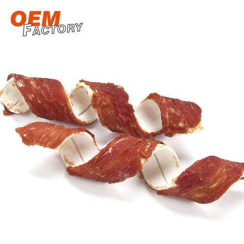 Screwed Rawhide and Duck OEM High Protein Dog Treats Wholesale Dog Snacks Supplier