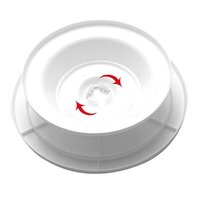 LABROS Cake Decorating Turntable Stand, Cake Turning Table, Cake Table | 360 Rotating, 28 cm, Plastic, White (Turn Table 01)