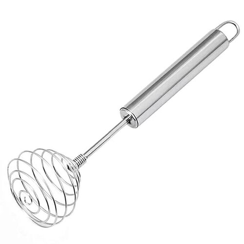 TOMATUS 1 PCS Stainless Steel Manual Eggbeater Hand Egg Mixer Whisk Blender Stirring Beater Cream Frother Flour Stirrer for Family Restaurant Kitchen.