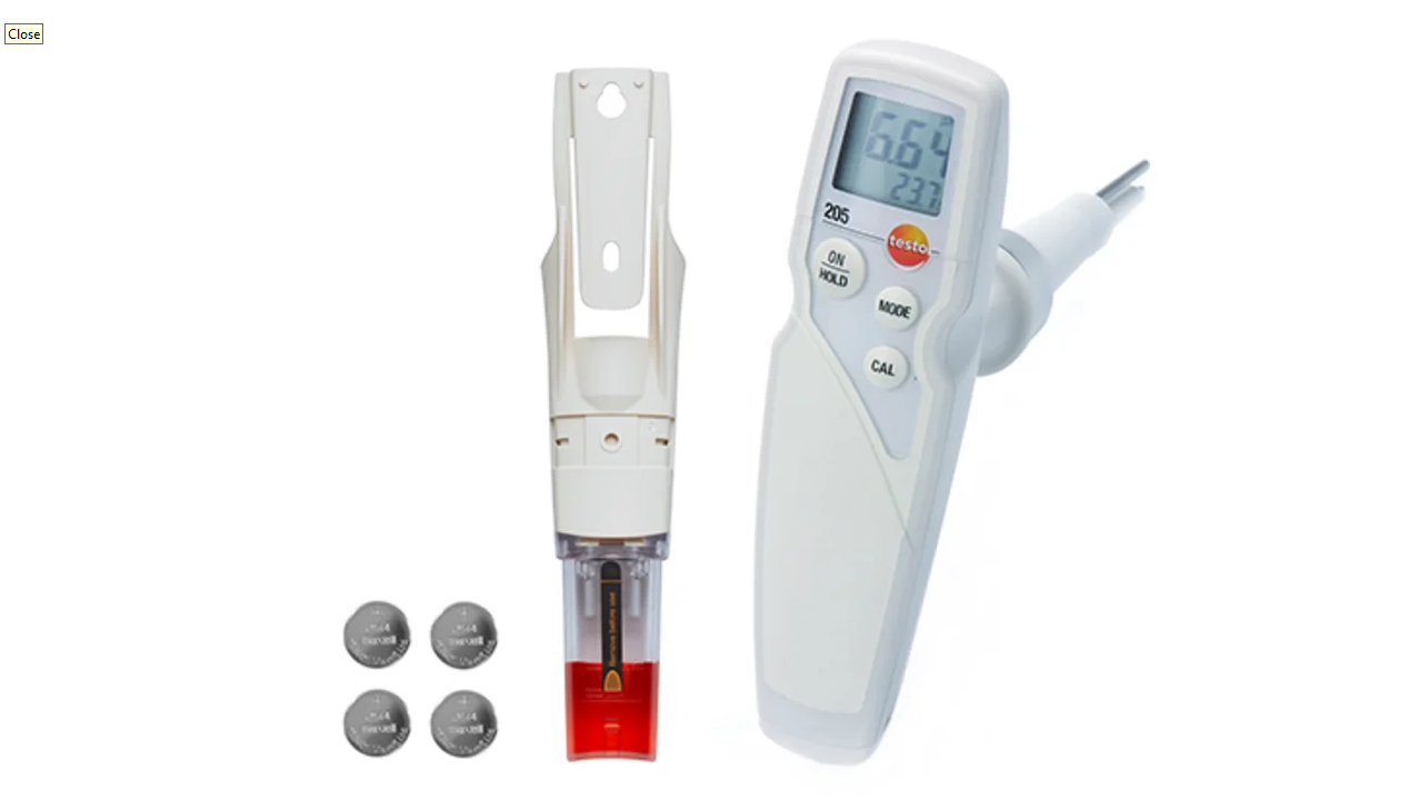 PH Temperature Measuring Instrument For Semi Solid Media