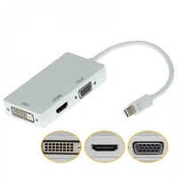 3 in 1 Mini Displayport Converter