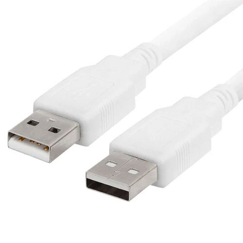 USB Male Male Cable White