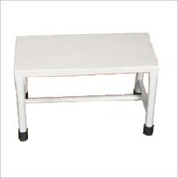 Hospital Bed Foot Step - Stainless Steel, Maximum Loading 100 Kg, Non-folding Design For Commercial Use, Indian Style